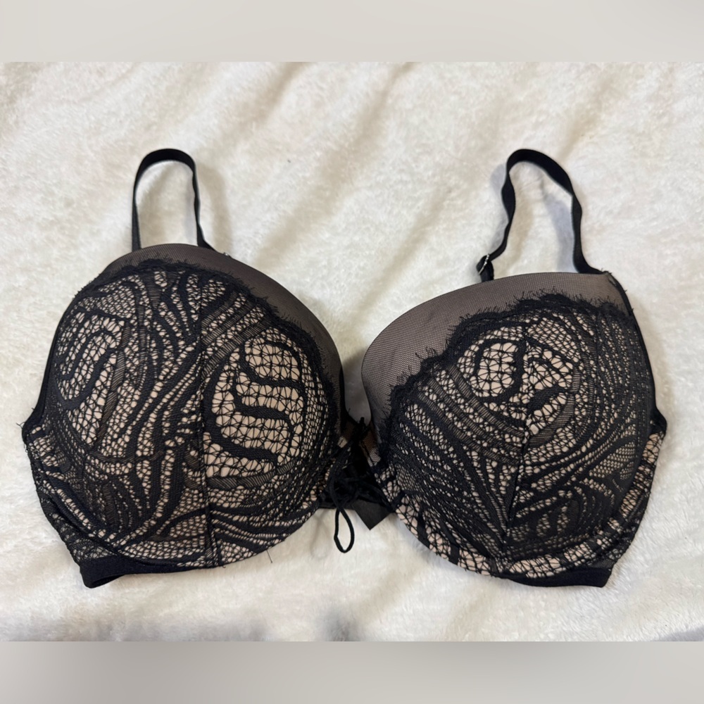 Victoria Secret Very Sexy Lace Corset Push‎ Up Bra Size 34DD